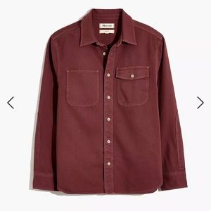 Madewell Garment-Dyed Work Shirt Size small NWT